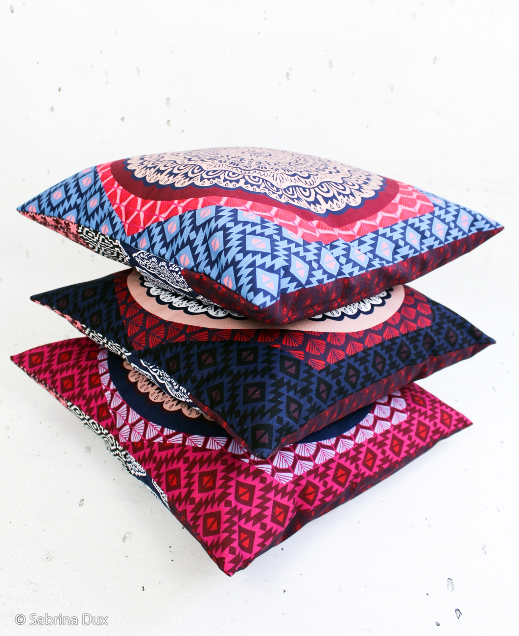 Canvas Swafing -  Pillow Party 2023 - Bunt-Bordeaux - by Jolijou - Panel